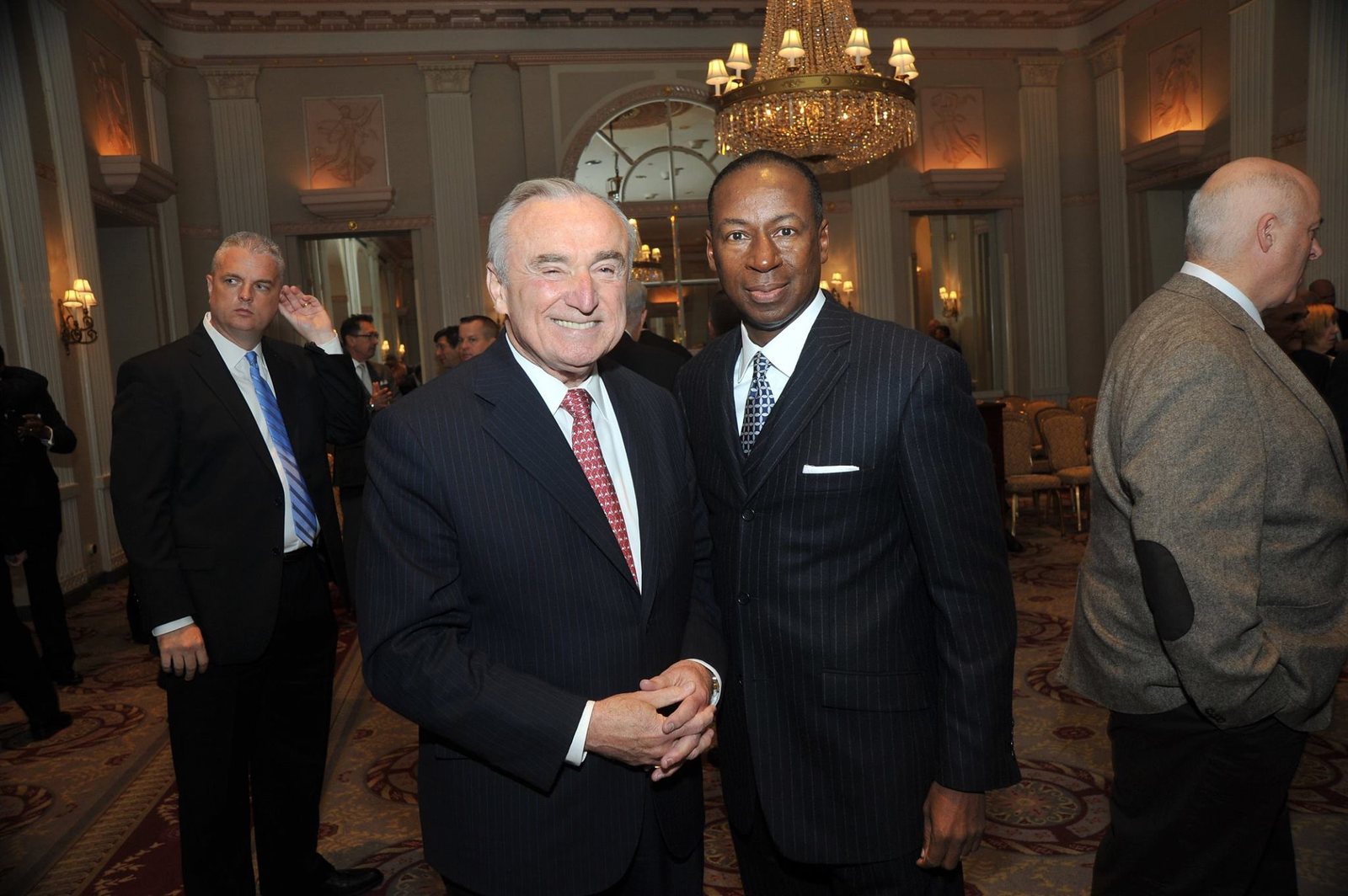 Larry D. Turner at a reception with law enforcement leadership