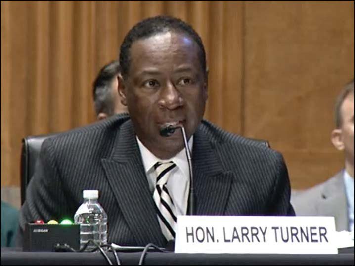 Larry D. Turner testifying before Congress on pandemic relief fraud